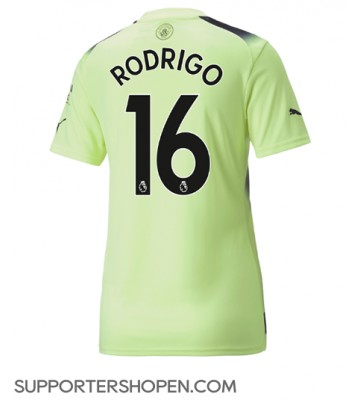 Manchester City Rodri Hernandez #16 Tredje Matchtröja Dam 2022-23 Kortärmad